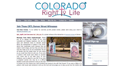 Desktop Screenshot of coloradorighttolife.org